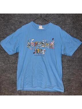 Supreme 1994 Varsity T-Shirt Light Blue Mens LG Vintage Y2K 90s Rare